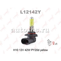 Лампа 12V H10 42W PY20d LYNXauto Yellow 1 шт. картон L12142Y