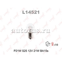 Лампа 12V P21W 21W LYNXauto 1 шт. картон L14521