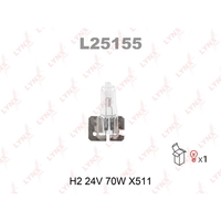 Лампа 24V H2 70W X511 LYNXauto 1 шт. картон L25155