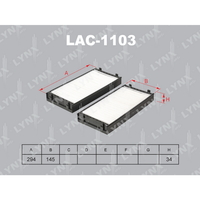 Фильтр салонный (комплект 2 шт.) LYNXauto LAC-1103