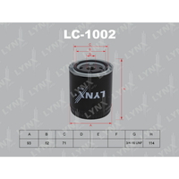 Фильтр масляный LYNXauto LC-1002