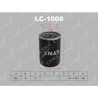 Фильтр масляный LYNXauto LC-1008
