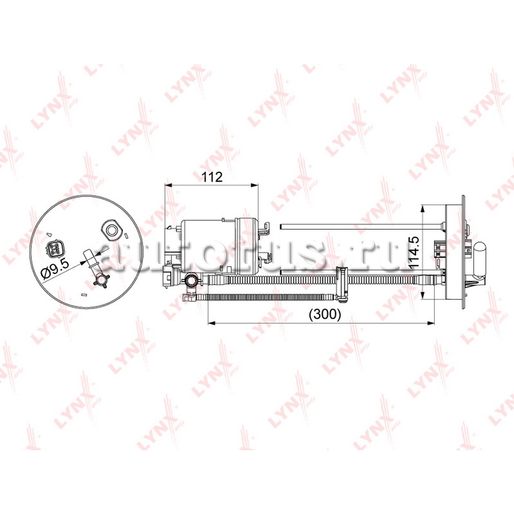Фильтр топливный погружной LYNXauto LF1069M