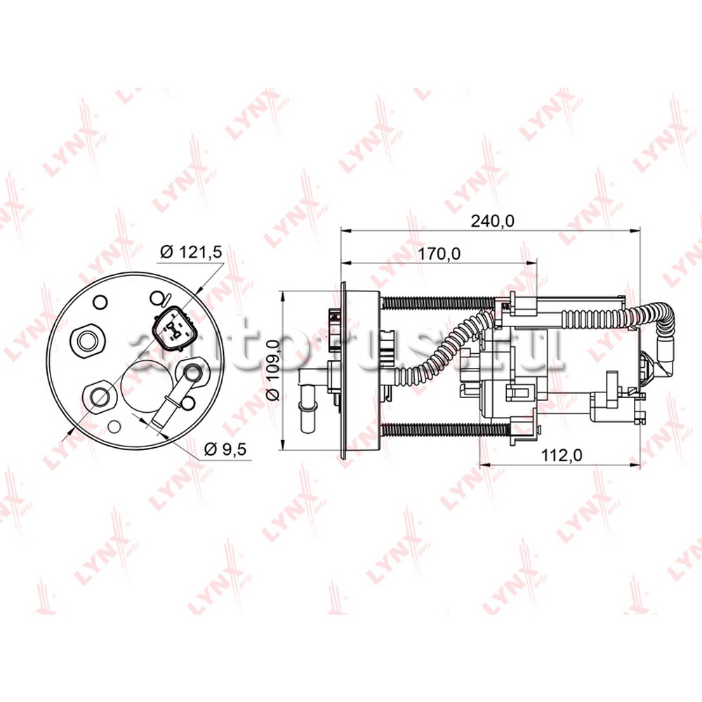 Фильтр топливный погружной LYNXauto LF-953M