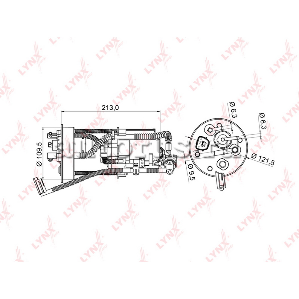 Фильтр топливный погружной LYNXauto LF986M