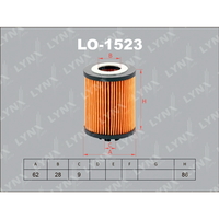 Фильтр масляный LYNXauto LO-1523