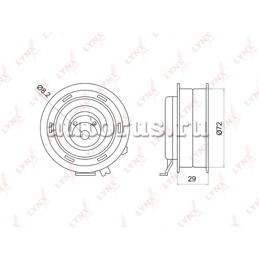 Ролик натяжной ГРМ LYNXauto PB-1006