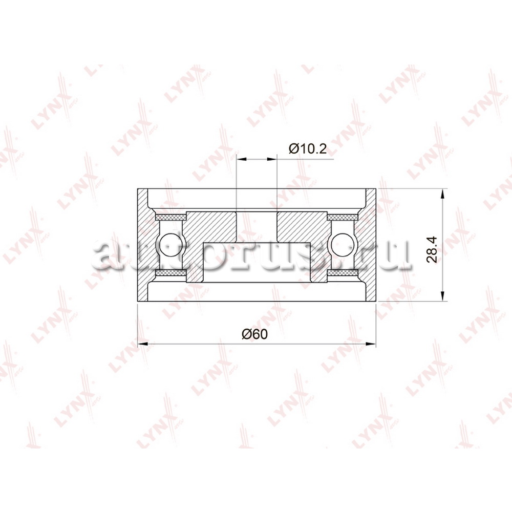 Направляющий ролик / ГРМ LYNXauto PB-3013