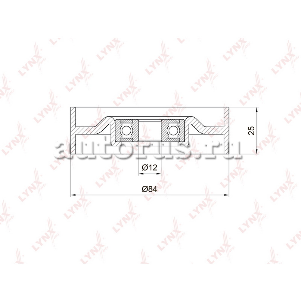 Натяжной ролик приводного ремня LYNXauto PB-5015