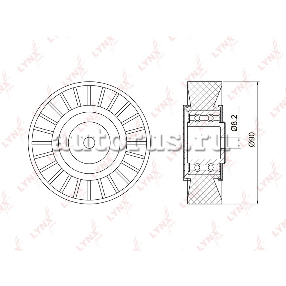 Ролик LYNXauto PB-7036