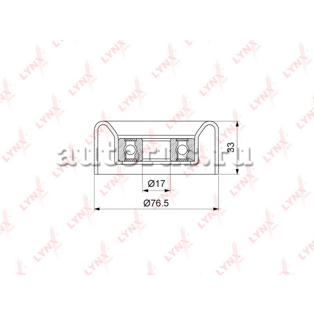 Ролик натяжителя приводного ремня LYNXauto PB7191