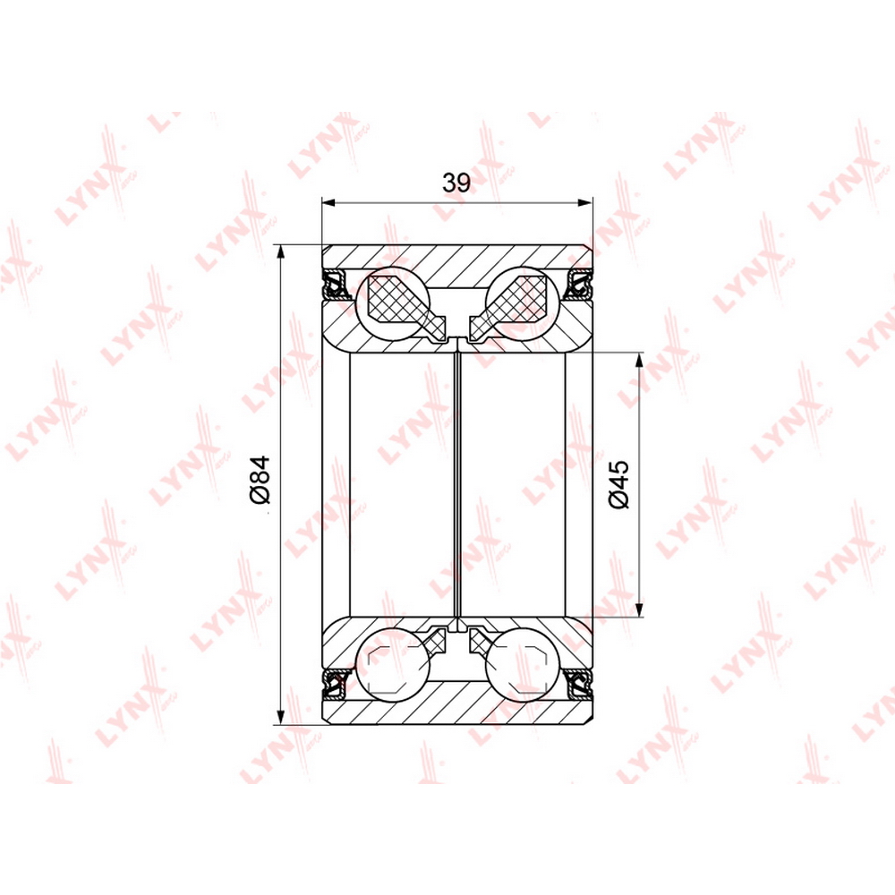 Подшипник ступицы LYNXauto WB1162
