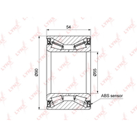 Подшипник ступицы LYNXauto WB-1290