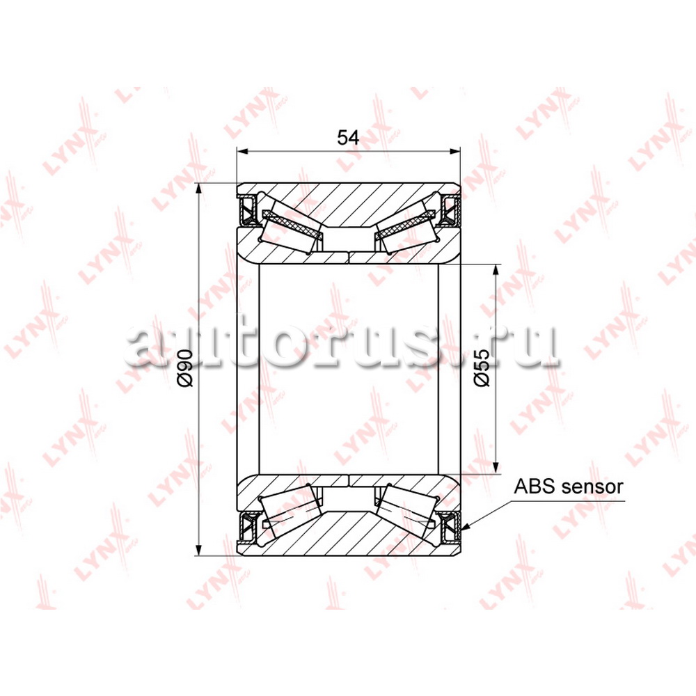 Подшипник ступицы LYNXauto WB-1290