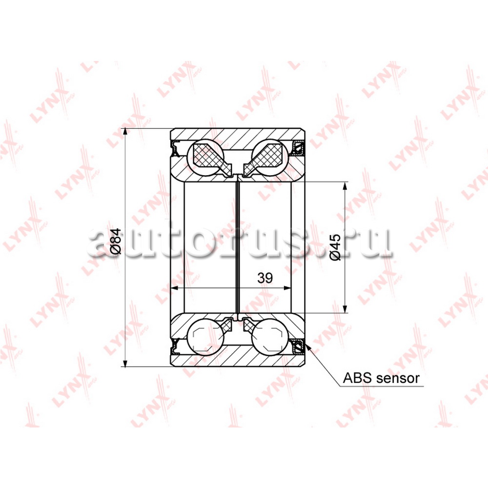 Подшипник ступицы LYNXauto WB-1292