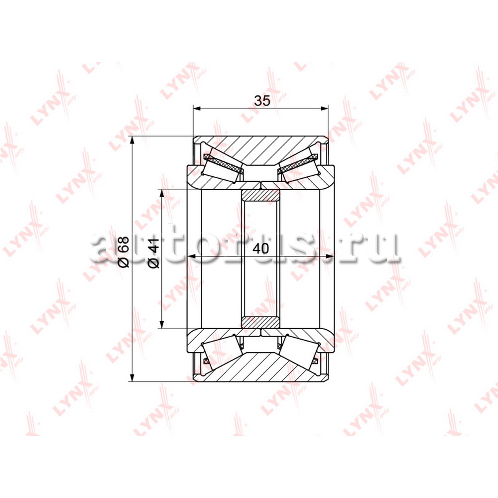 Подшипник ступицы LYNXauto WB-1402