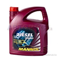 Масло моторное Mannol Diesel Turbo 5W40 синтетическое 5 л 1011