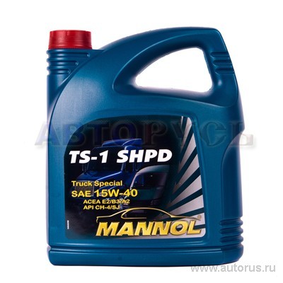 Масло моторное Mannol TS-1 SHPD 15W40 минеральное 5 л 1237