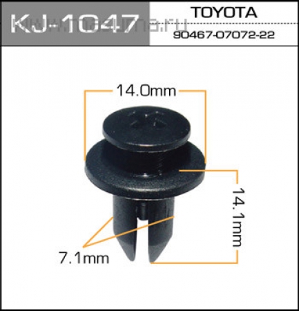 Клипса крепежная MASUMA KJ1047