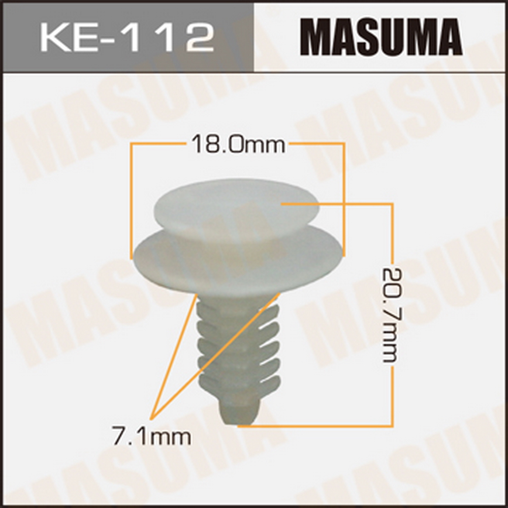 Клипса автомобильная (автокрепеж) MASUMA KE112