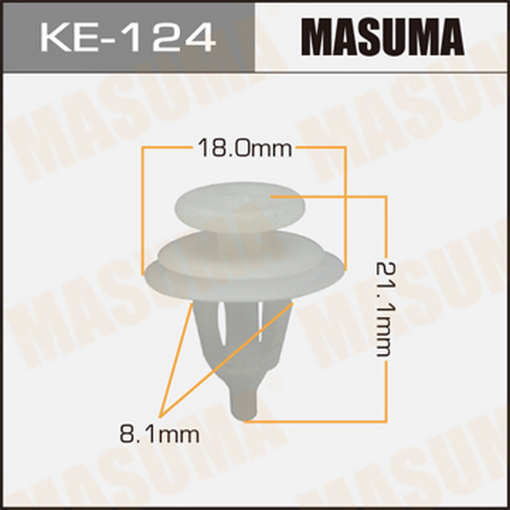 Клипса автомобильная (автокрепеж) MASUMA KE124