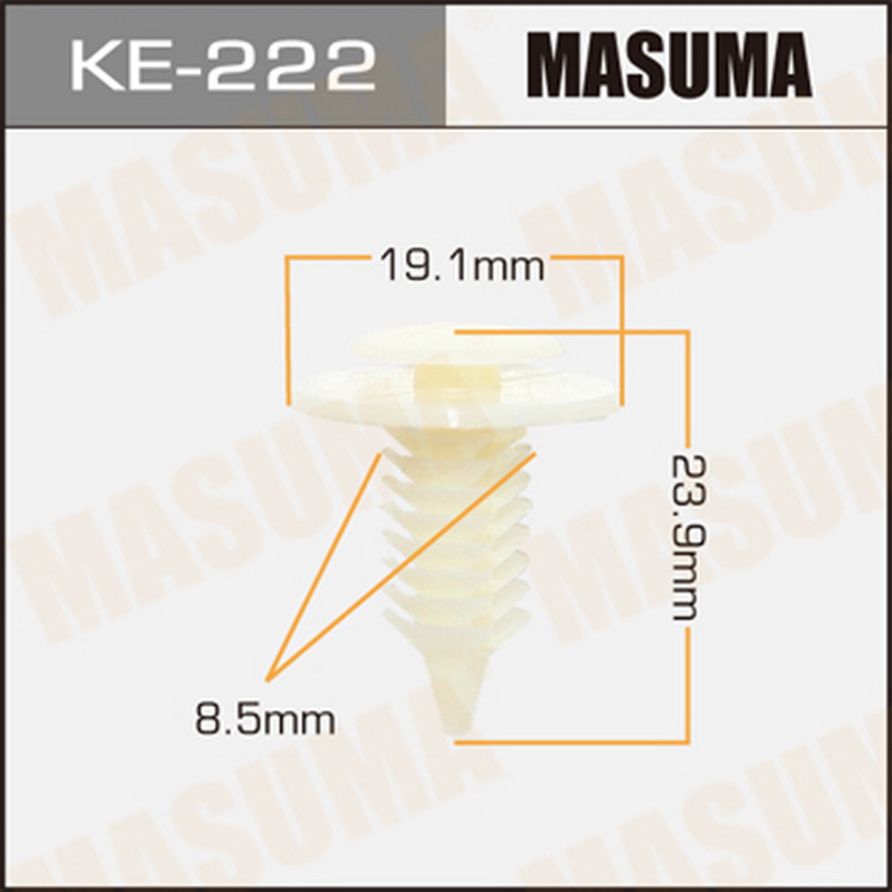 Клипса автомобильная (автокрепеж) MASUMA KE222