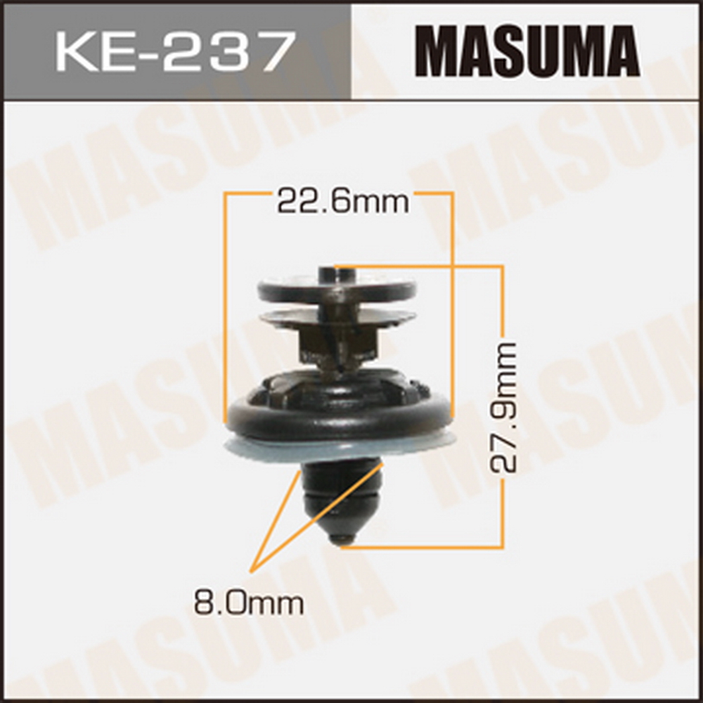 Клипса автомобильная (автокрепеж) MASUMA KE237