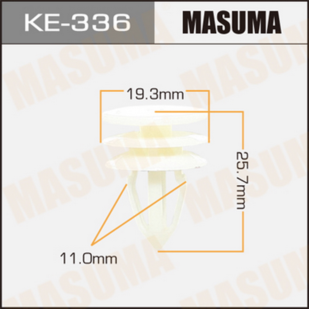 Клипса автомобильная (автокрепеж) MASUMA KE336