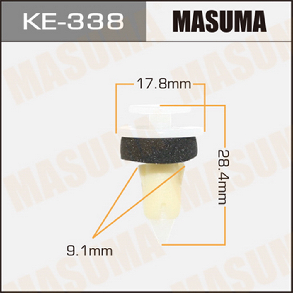 Клипса автомобильная (автокрепеж) MASUMA KE338