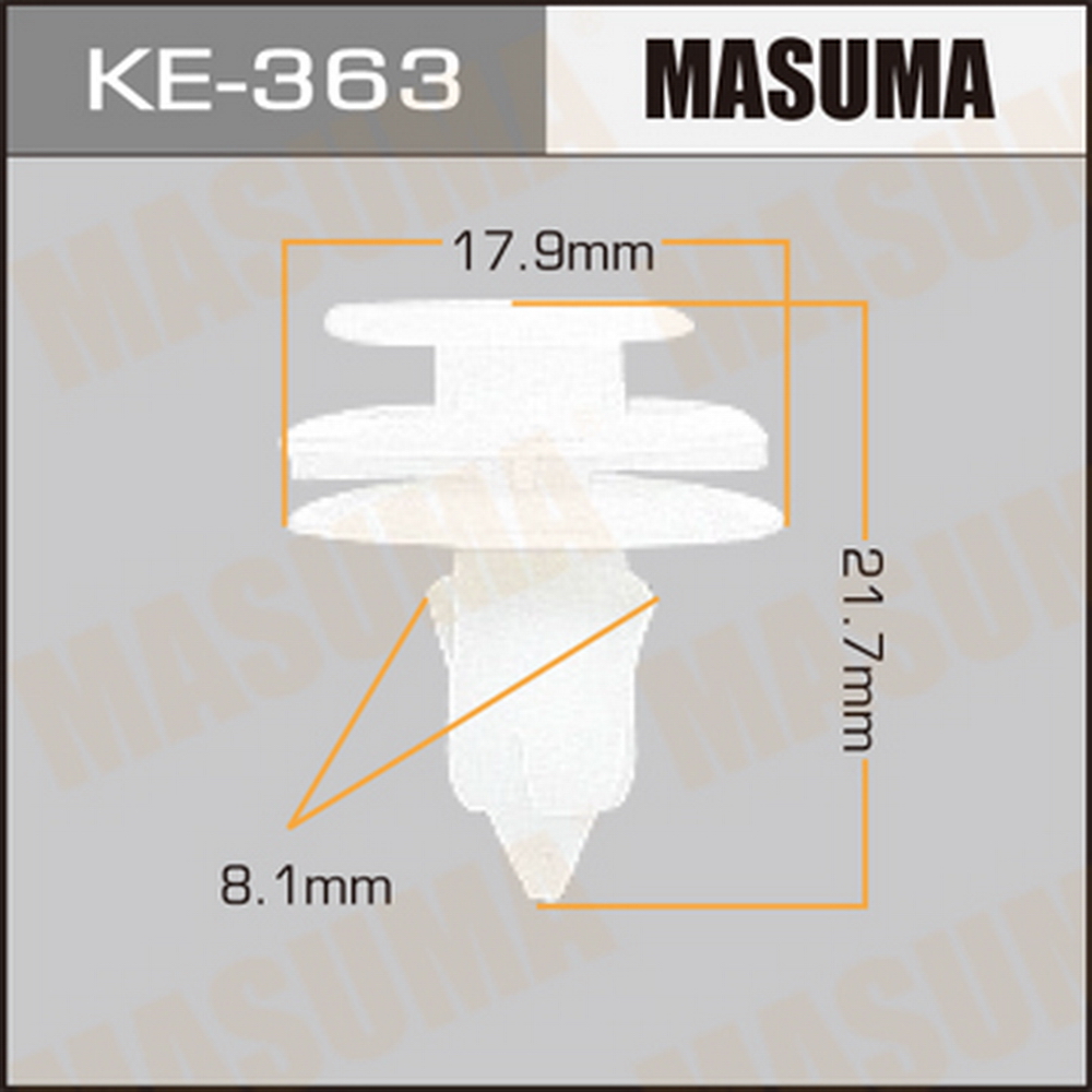 Клипса автомобильная (автокрепеж) MASUMA KE363