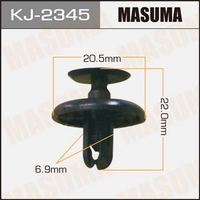 Клипса универс. (крепления бампера) MASUMA KJ2345