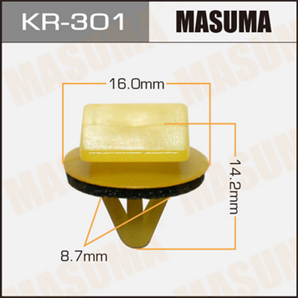 Клипса автомобильная (автокрепеж) MASUMA KR301