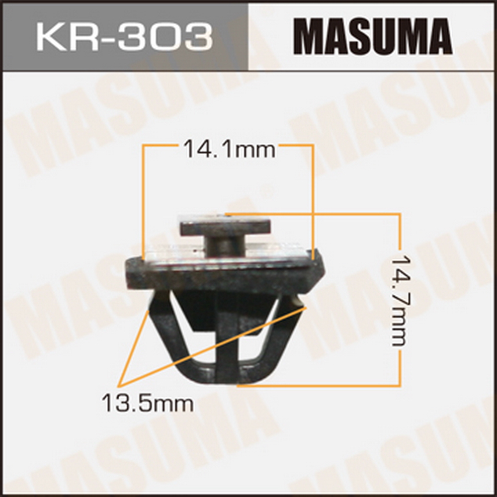 Клипса автомобильная (автокрепеж) MASUMA KR303