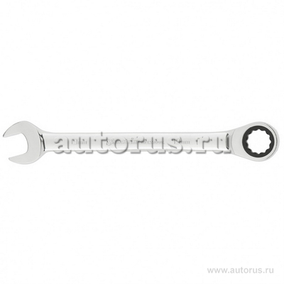 Ключ комбинированный трещоточный, 19мм, CrV, зеркальный хром MATRIX 14812