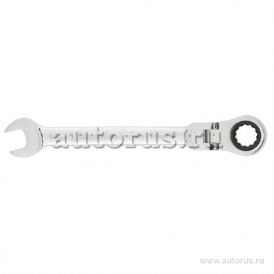 Ключ комбинированный трещоточный, 13мм, CrV, шарнирный, зерк.хром MATRIX 14865