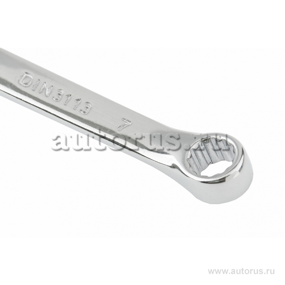 Ключ комбинированный, 7 мм, CrV, полированный хром MATRIX 15151