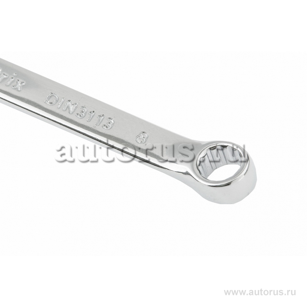 Ключ комбинированный, 8 мм, CrV, полированный хром MATRIX 15152