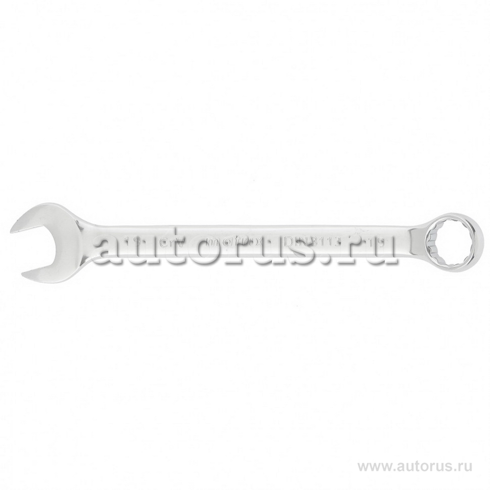 Ключ комбинированный, 19 мм, CrV, полированный хром MATRIX 15163