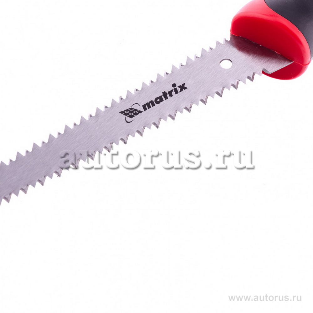 Ножовка по гипсокартону, 180 мм, две рабочие кромки полотна, двухкомпонентная рукоятка MATRIX 23392