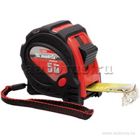 Рулетка Status magnet 3 fixations, 3 мx16 мм, обрезиненный корпус, зацеп с магнитом MATRIX 31004