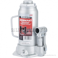 Домкрат гидравлический бутылочный 12т 230-465мм MATRIX 50727