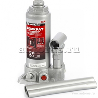 Домкрат гидравлический бутылочный 4т 194-372мм кейс MATRIX 50754