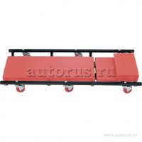 Лежак ремонтный на 6-ти колесах, 1030x440x120 мм, поднимающийся подголовник MATRIX 567455