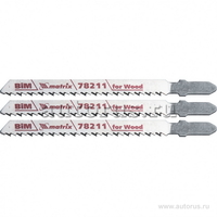 Полотна для электролобзика по дереву, 3 шт. T101BF, 75 x 2, 5мм, Bimetal MATRIX 78211