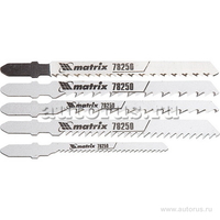 Набор полотен для электролобзика по дереву, 5шт. MATRIX 78250