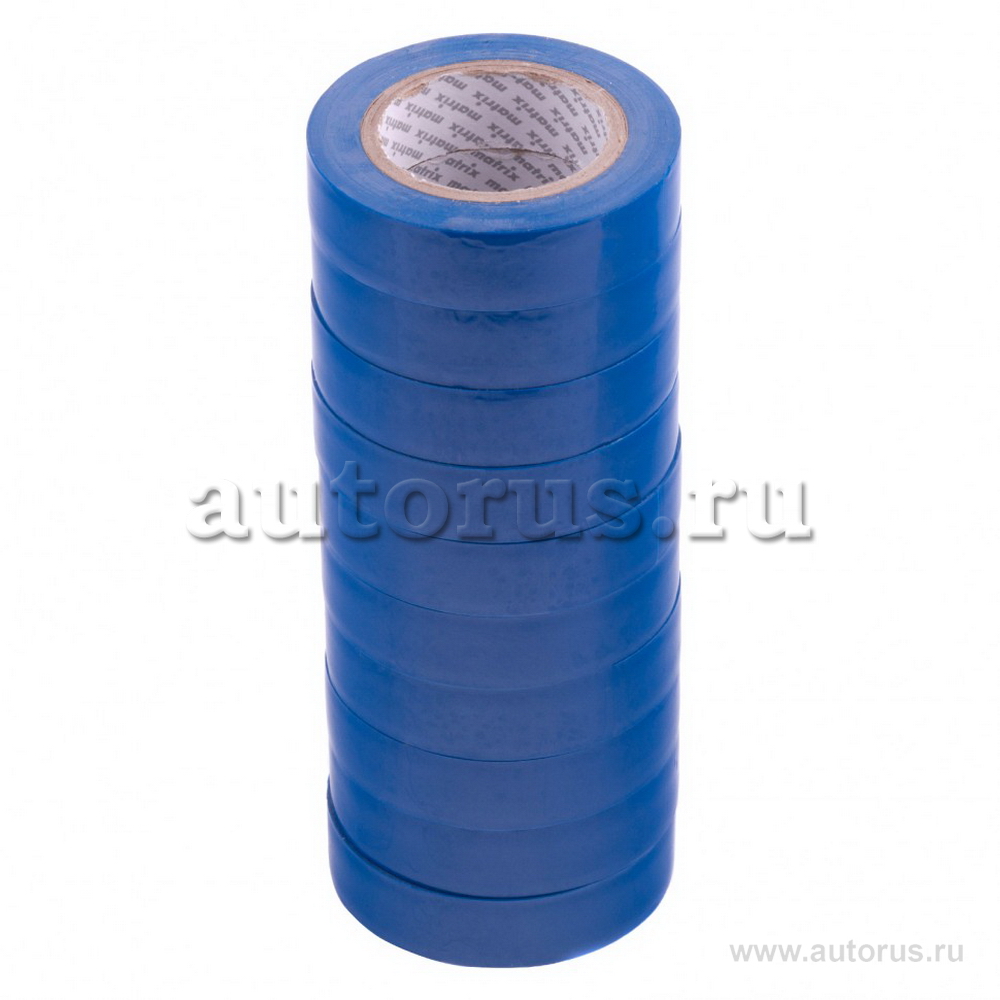 Набор изолент ПВХ 15 мм х 10 м, синяя, в упаковке 10 шт, 150 мкм Matrix 88784 MATRIX 88784