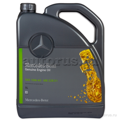 Масло моторное MERCEDES-BENZ 10W40 5 л A000 989 69 02 13BCCR