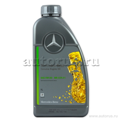 Масло моторное Mercedes-Benz МB 229.51 5W30 1 л A000 989 76 02 11 BLER