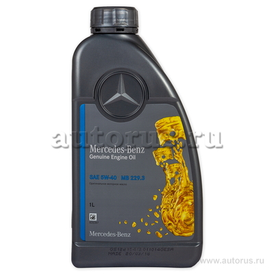 Масло моторное Mercedes-Benz МB 229.3 5W40 1 л A000 989 77 02 11 BHFR