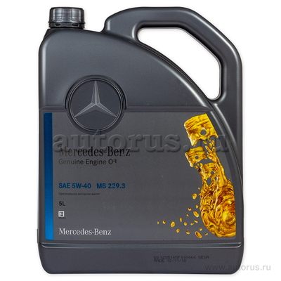 Масло моторное Mercedes-Benz МB 229.3 5W40 5 л A000 989 77 02 13 BHFR